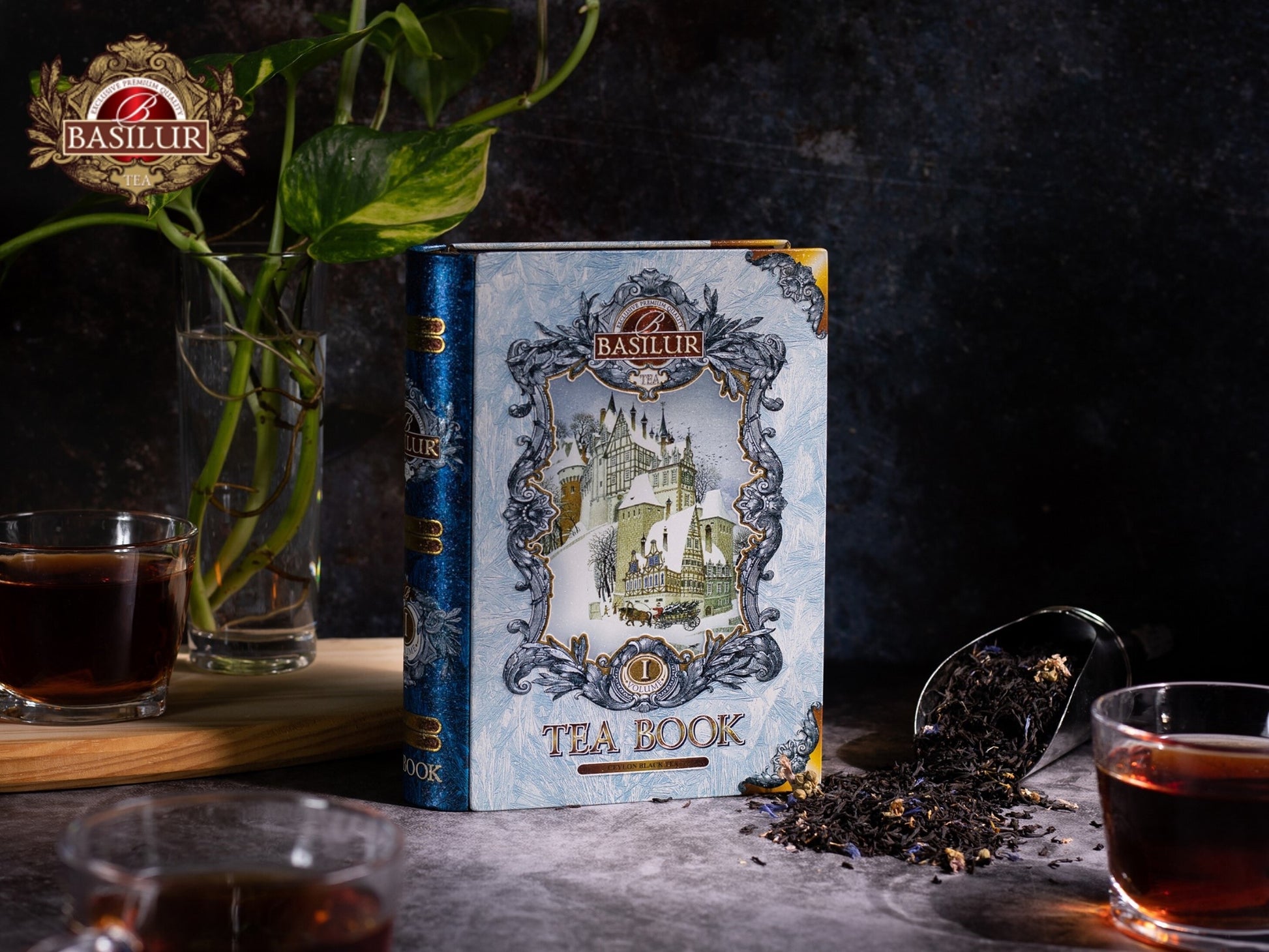 Mini Blue Tea Metal Book Bind 1, - 10g