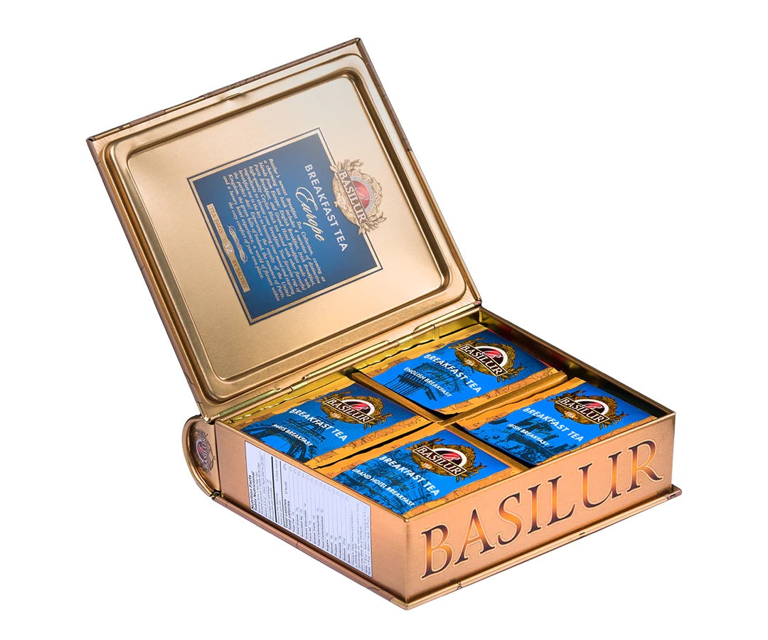 Breakfast Tea Europe Metal Book - 32x2g