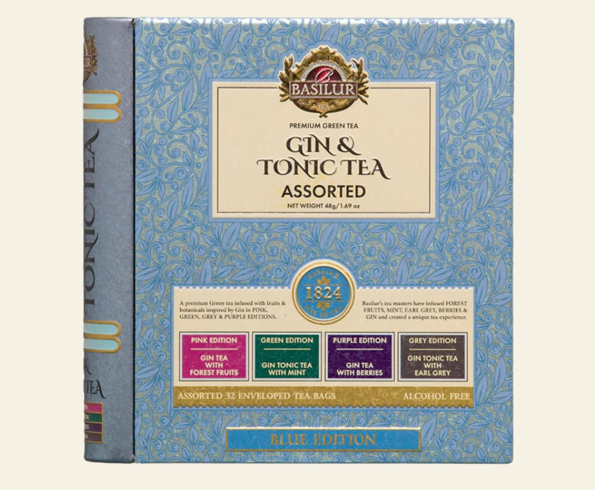 Gin & Tonic Blue Metal Book - 32x2g