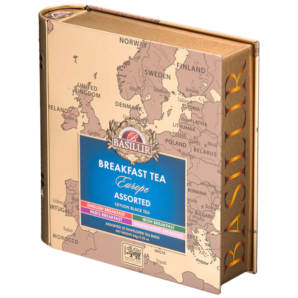 Breakfast Tea Europe Metal Book - 32x2g